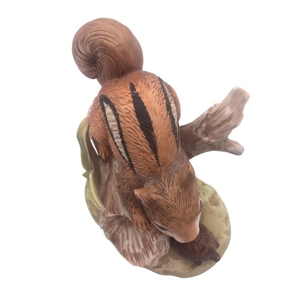 Vtg Homco Woodland Friends Chipmunk & Turtle Ceramic Hand Painted Figurine 8882 - Picture 7 of 11